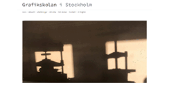 Desktop Screenshot of grafikskolan.se